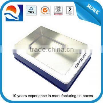 Hot selling rectangular tin box with window for packaging