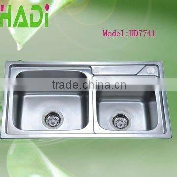 Foshan Doulbe Kitchen Design Stainless Steel Kitchen Sink HD7741 photo-2