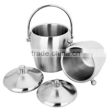 High Quality and Sand Polished Stainless Steel Beer Ice Bucket photo-3