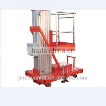 Single mast mobile hydraulic folding lift table