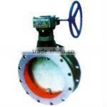 Roud Worm Wheel Ventilation Butterfly Valve