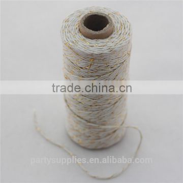 New Arrival Gold Bakers Twine Gold Cotton Rope 12 Ply Cotton Twine