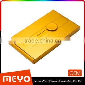 light-weight aluminum colorful card holder with puller for promotional gift