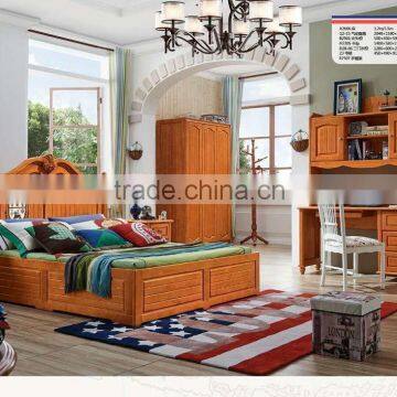 Popular Solid Wood Bedroom Furniture for Children A2605-2608 photo-2