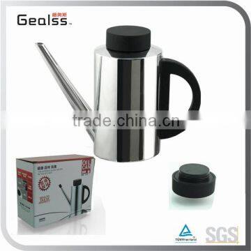 1.0L Food Grade Material 18/8 Stainless Steel Oil Pot With Long Spout