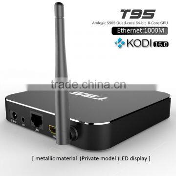 T95 tv box with android 5.1 aml S905 CPU 4K output Kodi 16.0