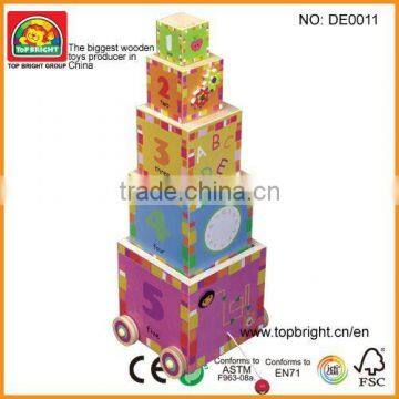 Dora wooden block toy confirm to ASTM EN71