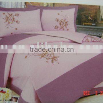 Embroidery bedding set/Bedding set/duvet cover/flat sheet