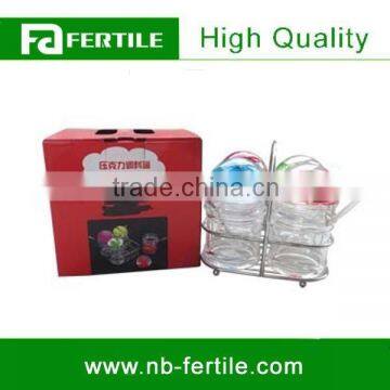 RQY 128094 4PCS ACRYLIC FLAVORING JAR SET
