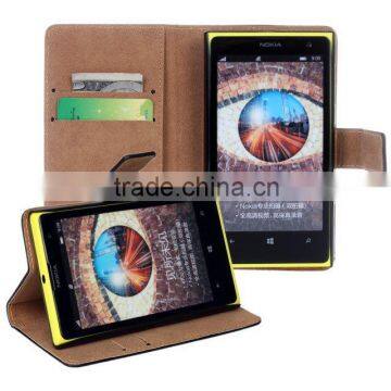 Wallet case cover for Lumia 1020,flip genuine leather case for Nokia lumia 1020