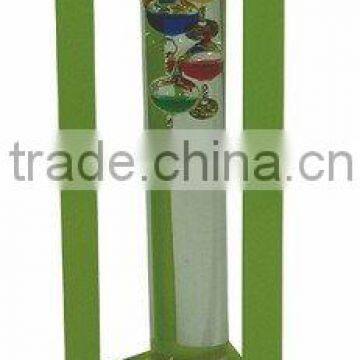 China Manufacture Triangular Wooden Frame Galileo Thermometer