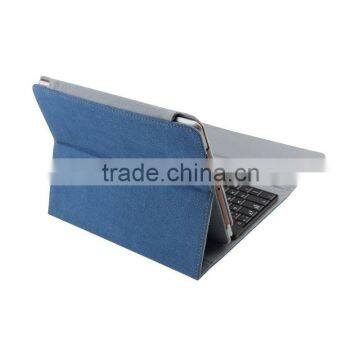 100% brand new jeans for i pad case with wireless bluetooth keyboard