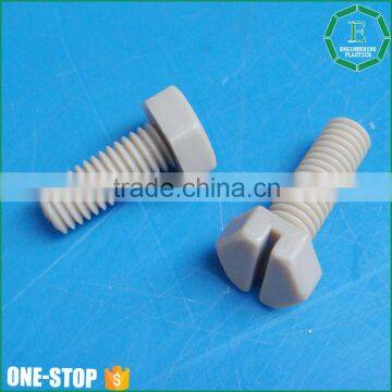 Customized fasteners high precision injection moulding custom peek plastic pan head screw