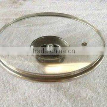 Tempered glass cookware pot lid