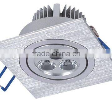 Hot-sell Cheap price Aluminum square recessed LED Ceiling lamp 3w