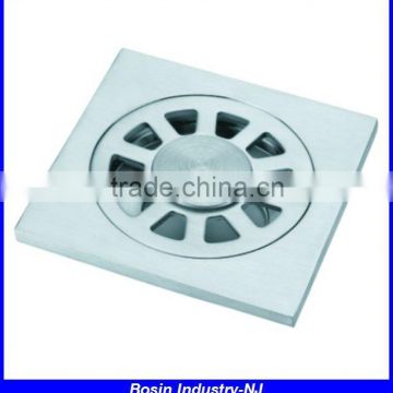 indoor bathroom rectangular 4 inches stainless steel floor drain