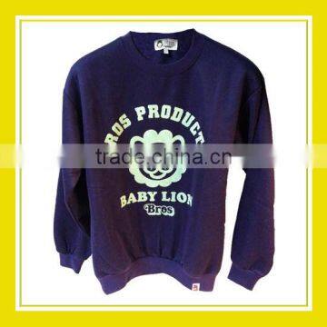 2016 Fashion Products Bros Baby Lion Head Unisex Printed Long Sleeve Purple Sweater