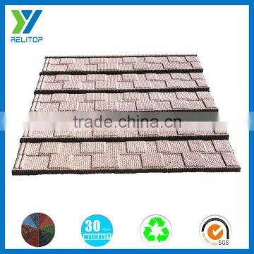 Sand coated customize color steel decorative metal roof tile