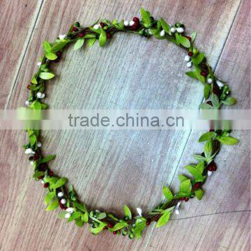 LADIES BOHO HIPPIE FLORAL FLOWER FESTIVAL HAIR WEDDING GARLAND FOREHEAD HEADBAND F1016
