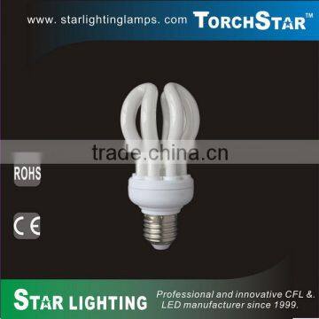 4U lotus shaped energy saving E27 25W bulb