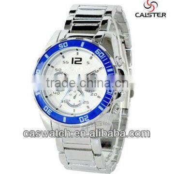 Good sale top quality fashion stainless steel business sport quartz watch for man