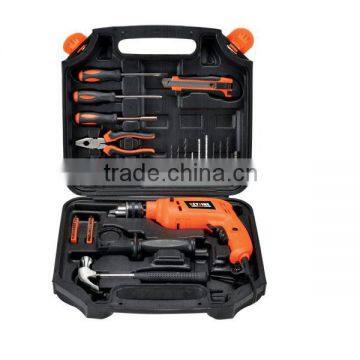 HOT SALES POWER TOOL SET FOR HOUSEHOLD TOOL TYPE IMPACT DRILL SET WITH 38PCS TOOL KITS FROM CHINA