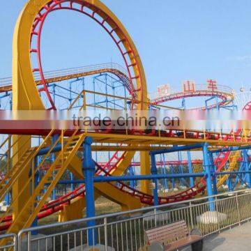 4 Rings Giant amusement equipment roller coaster for sale