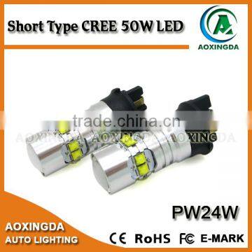 PW24W LED No Error Turn Signal Daytime Running Light DRL AU-DI B8 S4 BM-W