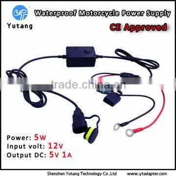 Hot Sale 5V 1A Motorcycle Phone Charger With CE Cetification