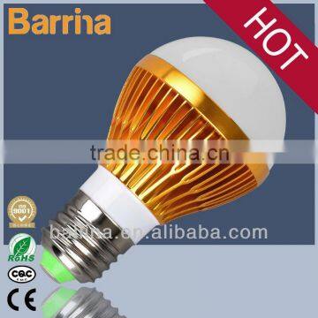 360 degree high cri 5w e27 base bulb lamp