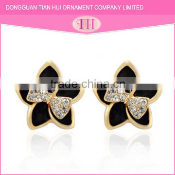 NEW DESIGN eco-friendly material noble small gold earrings designs for girls