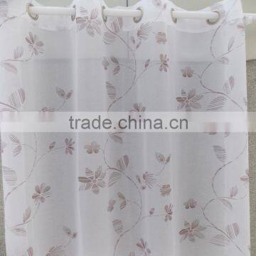 2015 voile ready made window printing curtain designs