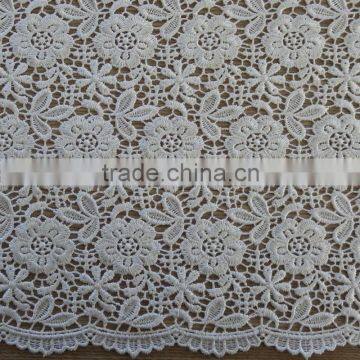 New Style water soluble African embroidery lace fabric