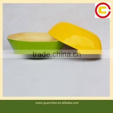Decorative Color Bamboo Salad Bowl