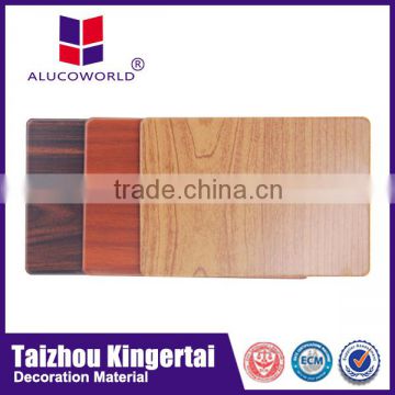 Alucoworld aluminum composite wood grain exterior wall panel factory