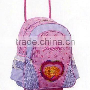 2013 polyester kids trolley bag wheeled bag