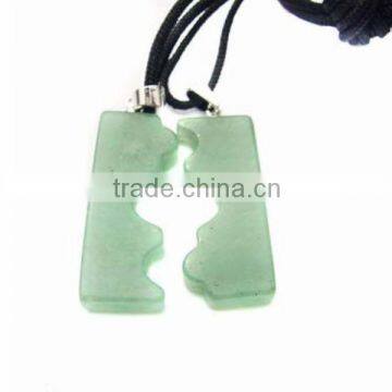 Necklace green aventurine lowers suit jewelry necklace