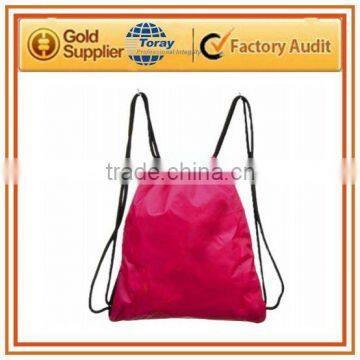 Small Fashion Wholesale Nylon Drawstring Shopping Backpack Gym Bag