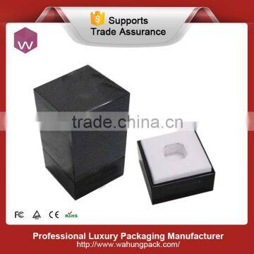 Luxury Black Wooden Foldable Perfume Packaging Box Design (WH-0536) photo-2