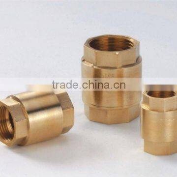 Brass vertical lift check valve for water