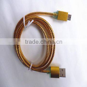 free shipping univerisal micro usb data transfer and chargering cable perfume taste colorful micro aluminum usb cable