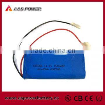 12v 1500mah lipo battery P693066