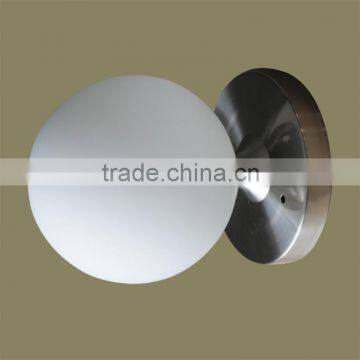 sconces light/ pure white round glass lampshade /E14 ball wall lamp indoor decoration