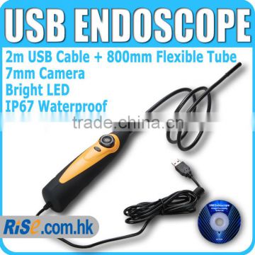 7mm Mini USB Video Waterproof Scope Inspection Camera Endoscope Borescope