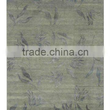 705 Lt. Blue handspun woolen carpets with artificial silk