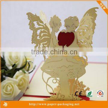 Little angle of the special design of love heart 3d pop up heart