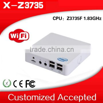 HOT X-Z3735F 1.33GHZ Fanless Mini-PC Tv Box Mini PC Support Win 7, WIFI, Webcam,