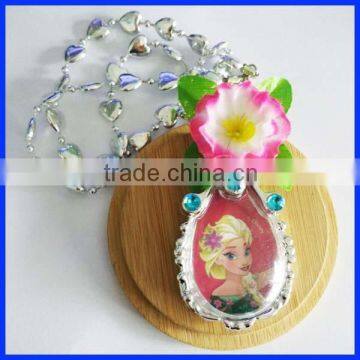 High Evaluation Frozen Elsa Flower Necklace for Girls photo-4