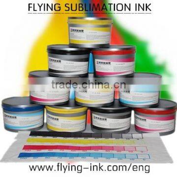 Dye sublime offset printing ink for heat transfer press