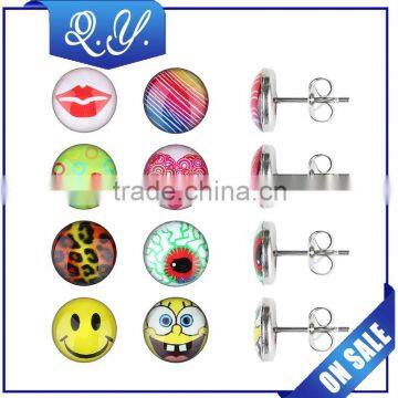 Cheap wholesale fashionable studs earrings beautiful earrings piercing jewelry ear stud